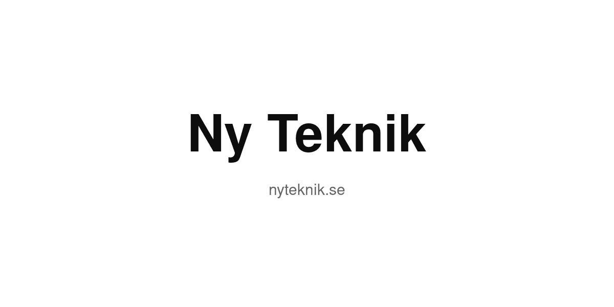 Ny Teknik