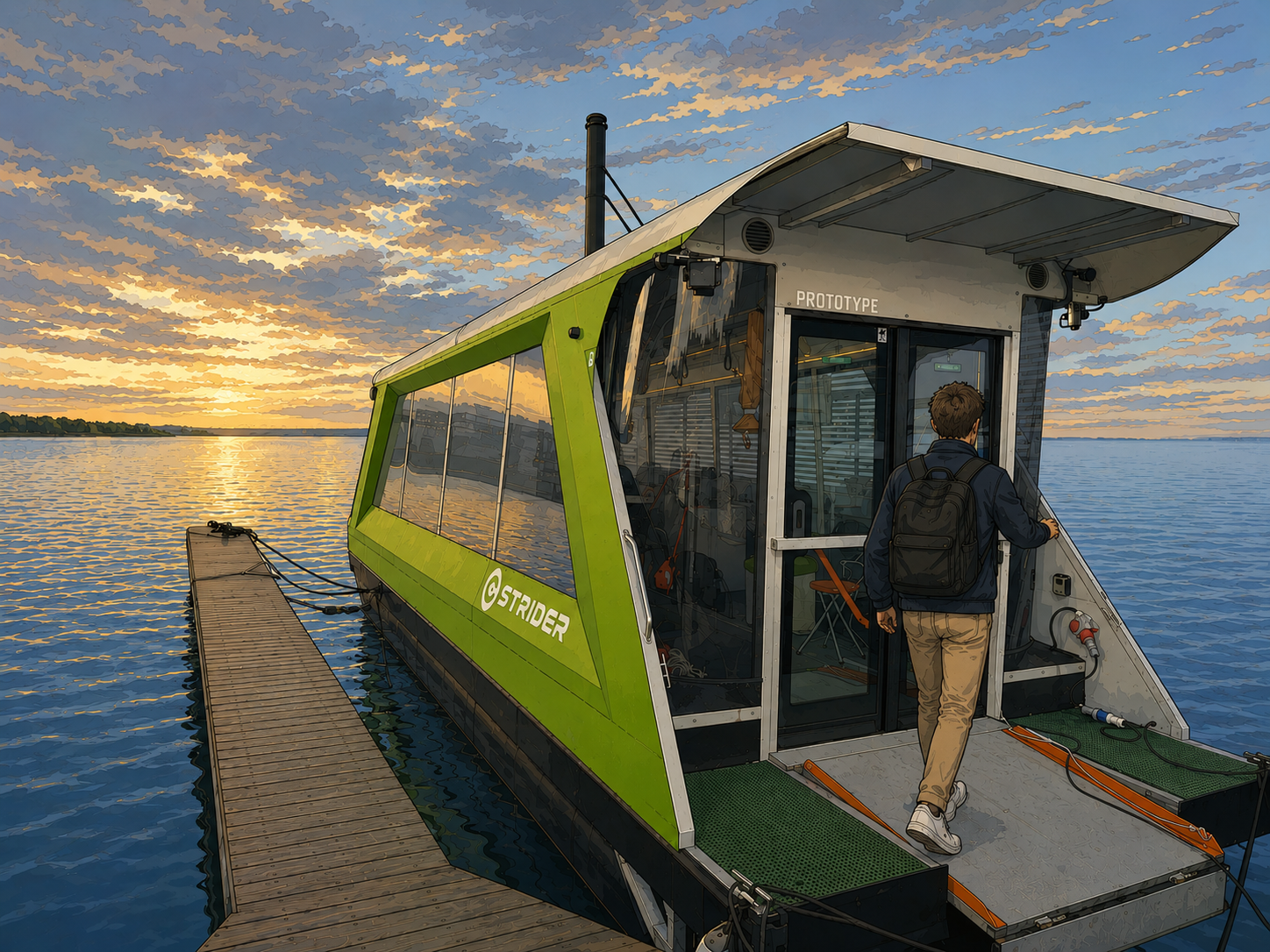 Person boarding Celia 1